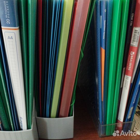 Папки для документов, книги канцелярские и др