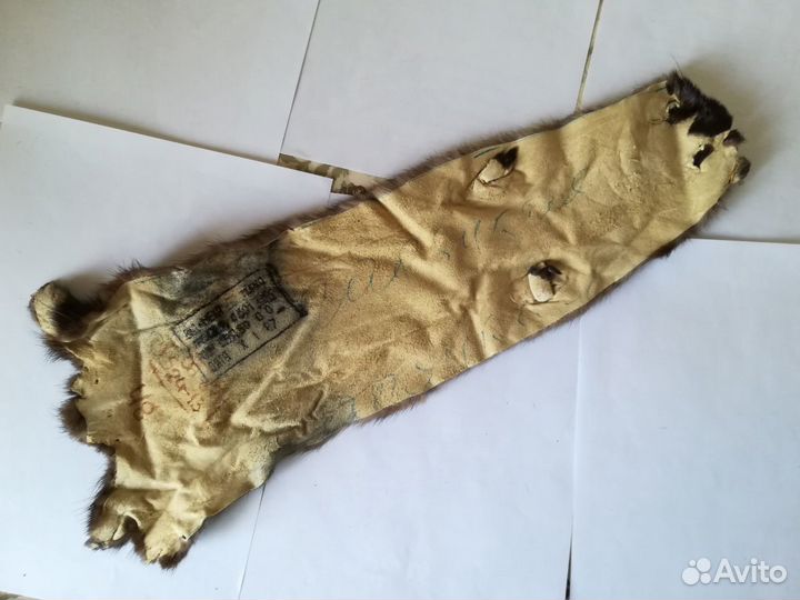 Шкурки норки, новые, заводской выделки, СССР