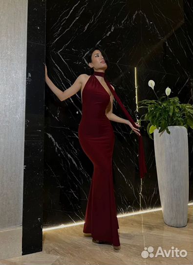 Платье Date gisele бордовое