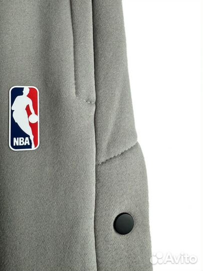 Штаны спортивные с начесом Nike FOG NBA серые