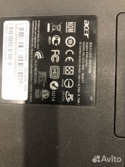 Ноутбук Acer aspire 5741 new71 на запчасти