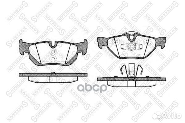 1156 000-SX 1145 00 колодки дисковые з BMW E8