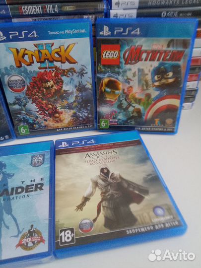 PS4 Assassin/ Lego/ Tomb Raider/ Injustice/ Knack