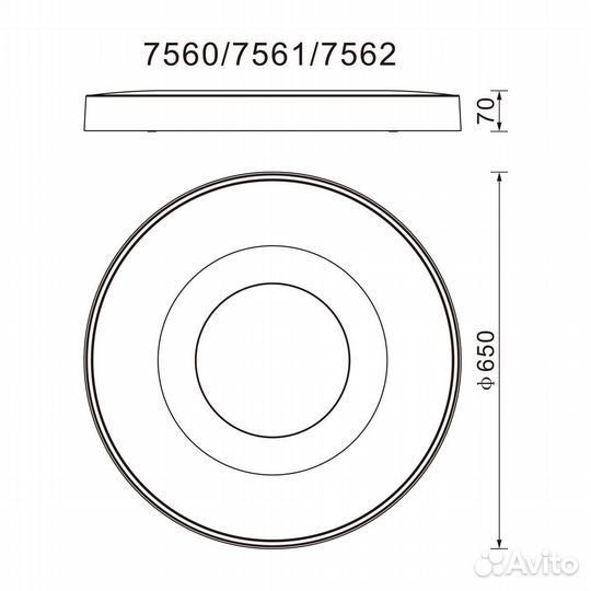 Потолочный светильник Mantra Coin 7561