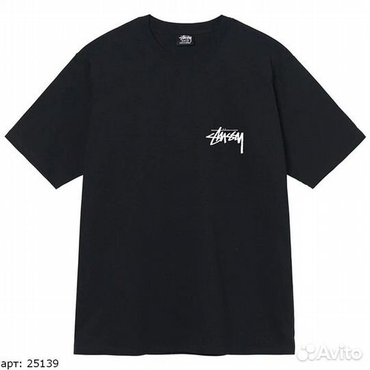 Футболка Stussy white dice Чёрная