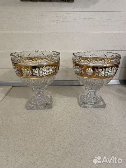 Чешский хрусталь богемия 2 шт