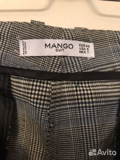 Брюки женские Mango серые в клетку 48 (40EUR)