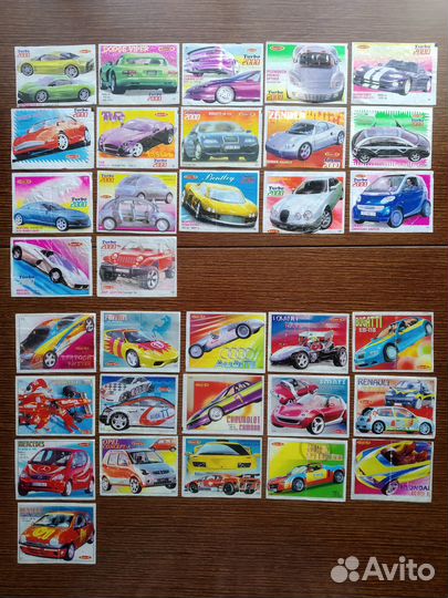 Вкладыши от жвачки Turbo. Обмен