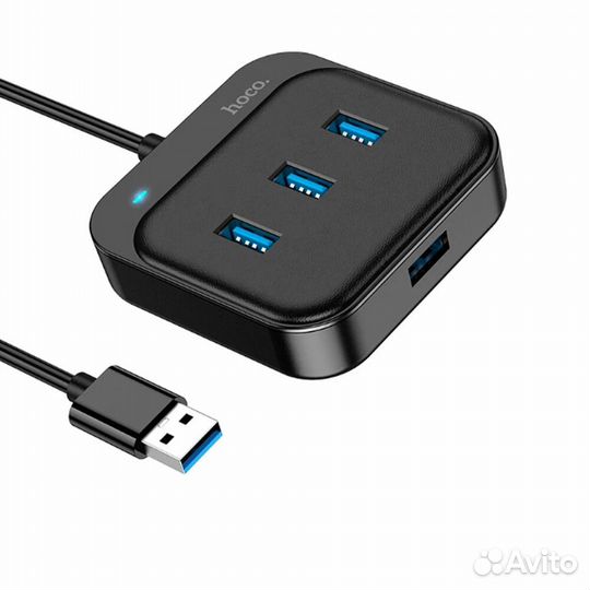 Переходник Hoco HB31 USB концентратор 4 в 1 USB to