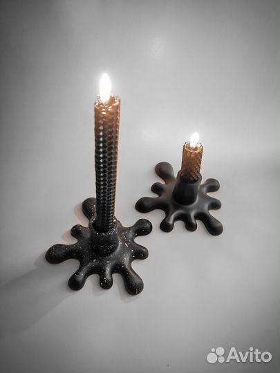 Черные свечи из вощины,для декора,обрядов,ритаулов