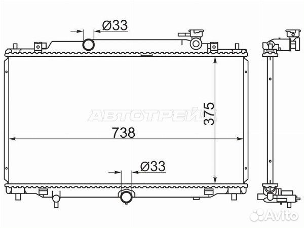 Радиатор mazda mazda3