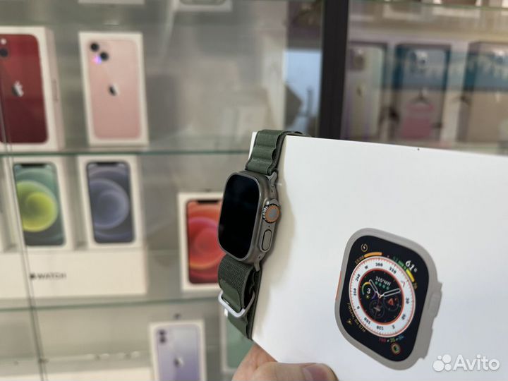 Apple Watch Ultra 49mm Green Alpine Loop