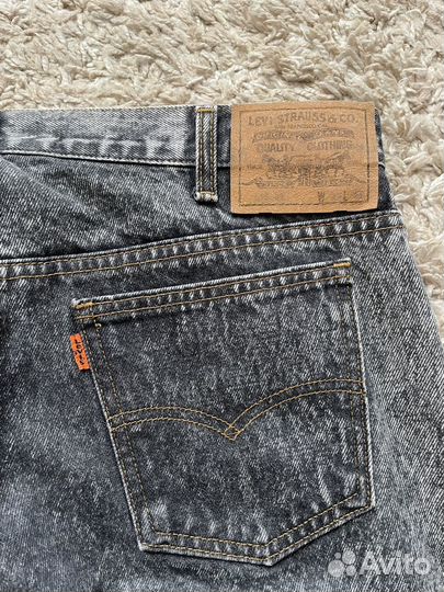 Широкие винтажные джинсы Levis 615 orange tab