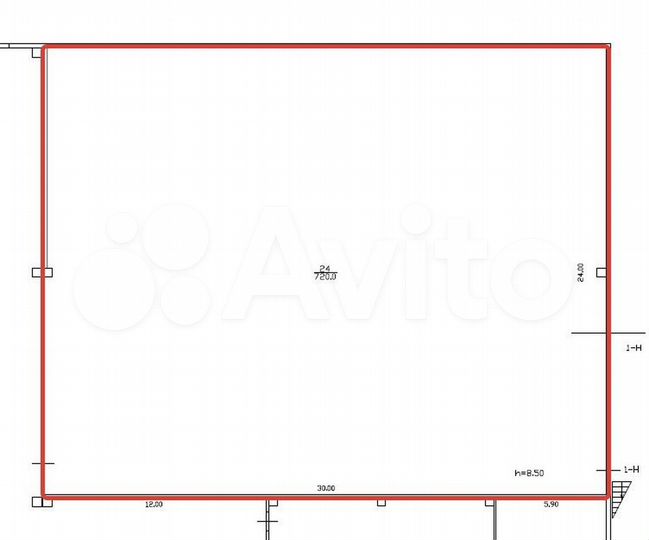 Помещение под склад / производство, 720 м²