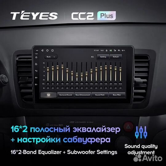 Магнитола для Subaru Outback 3 Teyes CC2 plus 4/64