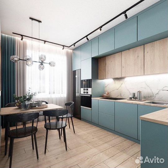 Кухня из пластика минимализм