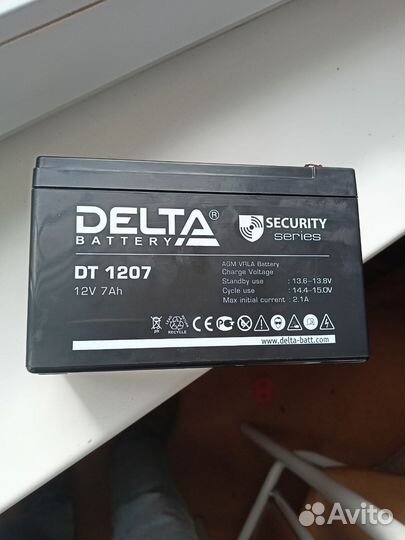 Аккумулятор delta 1207