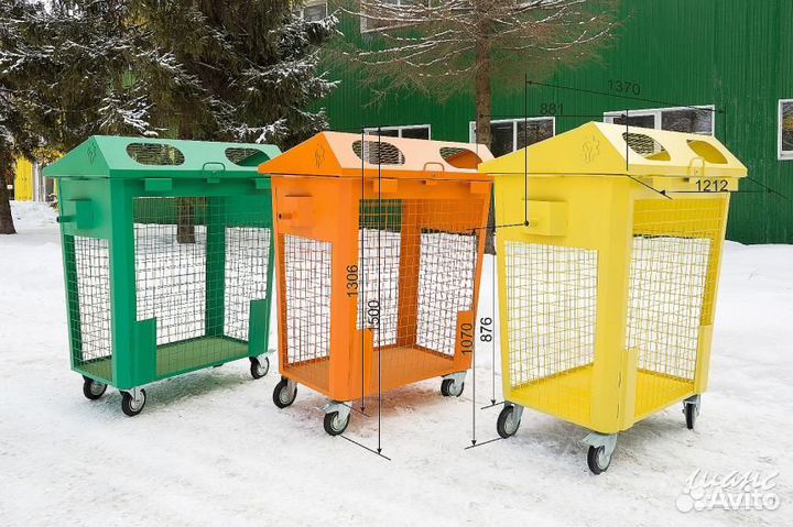 Контейнеры для раздельного сбора мусора