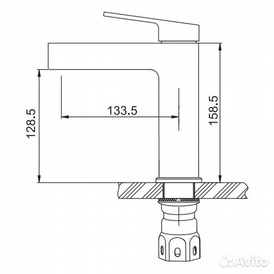 Смеситель для раковины Gappo G1099-39