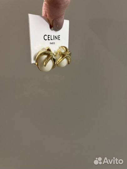 Серьги в стиле celine