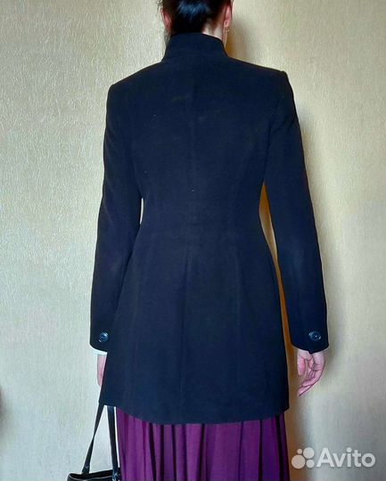 Пальто женское демисезонное.Чёрное. Paзмер 44(S/M)