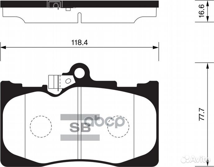 Колодки передние lexus IS III 15/GS IV 12/T