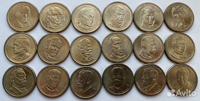 Монеты США 1 доллар Президенты США объявление продам