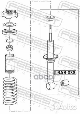 Сайлентблок заднего амортизатора lrab-038 Febest