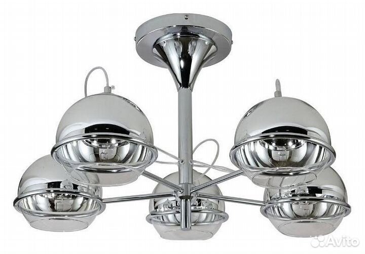 Люстра на штанге lumina deco Veroni LDC 1029-5 CHR