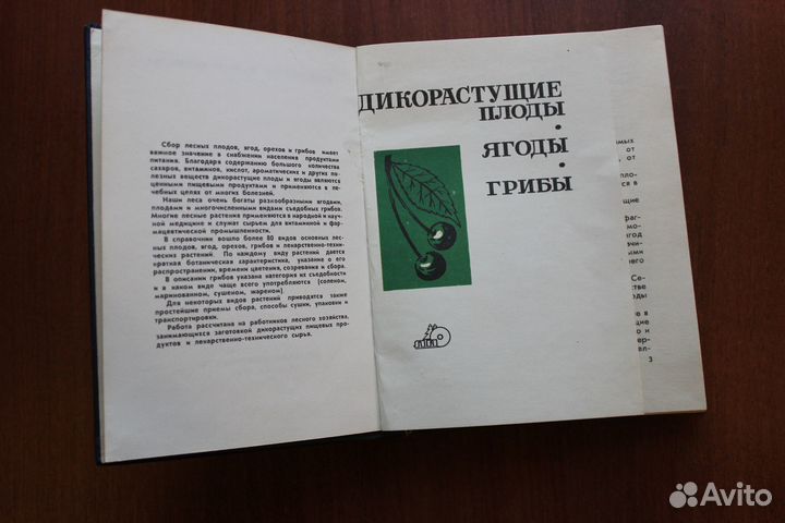 Дикорастущие плоды, ягоды, грибы. Каталог.1969г