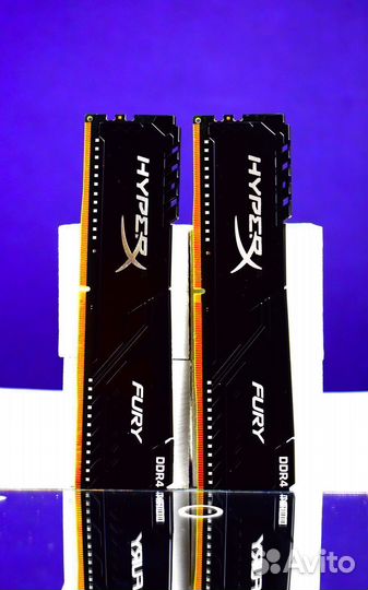 Память HyperX Fury DDR4 3200 мгц 2*8 гб dimm