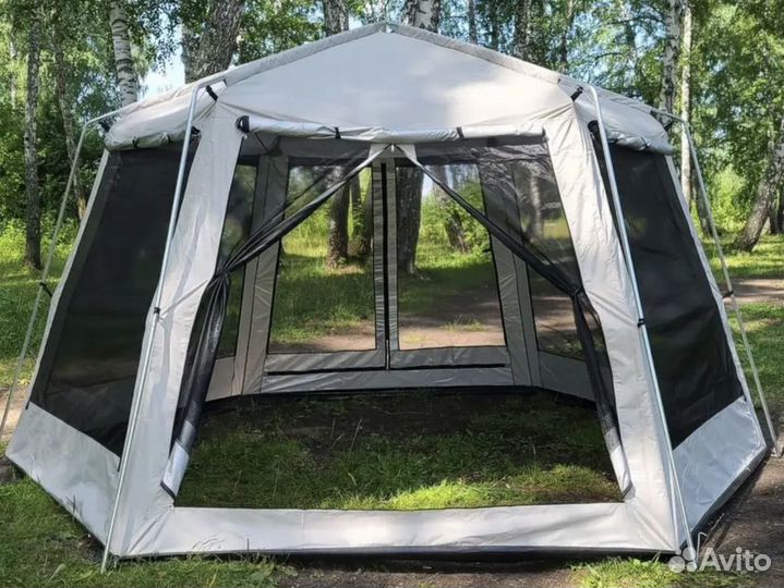 Шатер палатка тент с москитной сеткой и юбкой