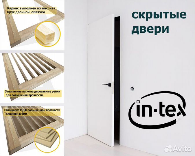 Межкомнатные скрытые двери Invisible