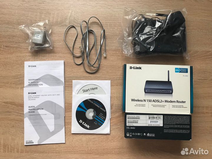 Wifi модем роутер D-Link Wireless N 150 adsl2