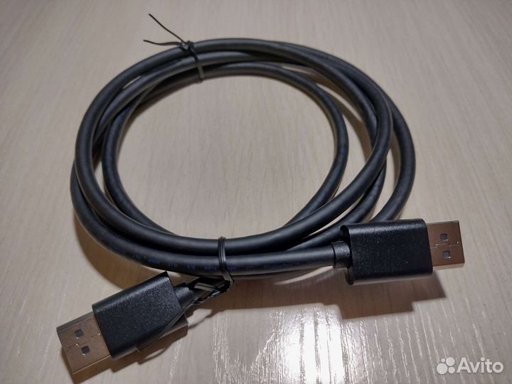 Кабель displayport-displayport 1.8м