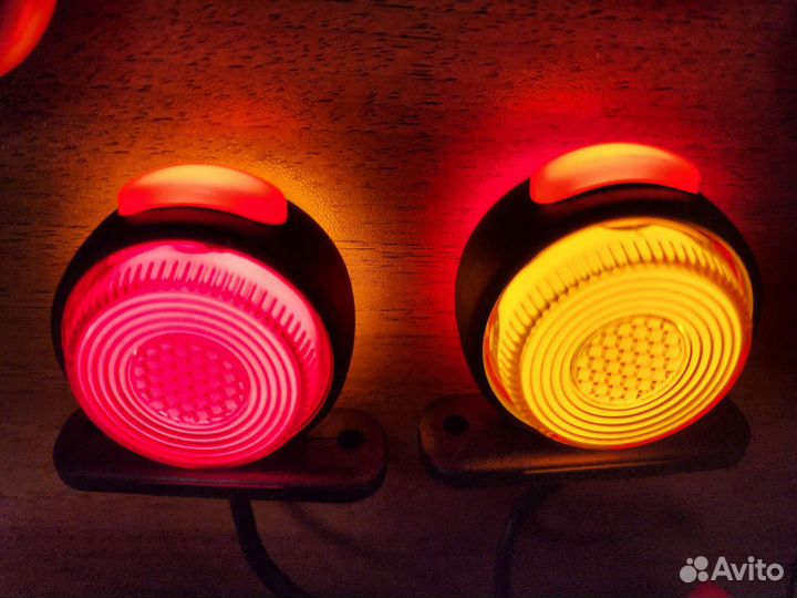 К-кт из 2шт 12/24в Неон Фонарь на Фуру 5 см