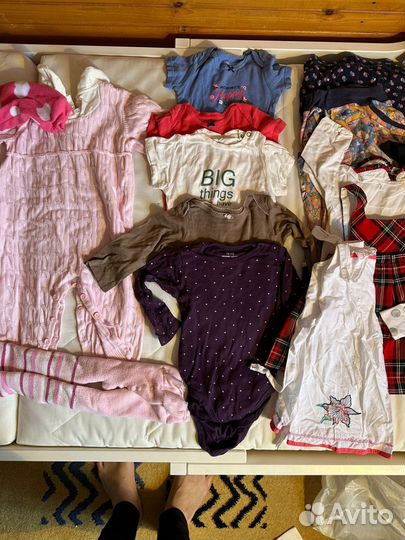 Детская одежда для девочек 80 пакетом