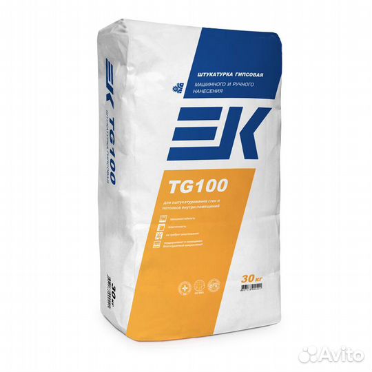 Штукатурка гипсовая EK TG 100 30кг