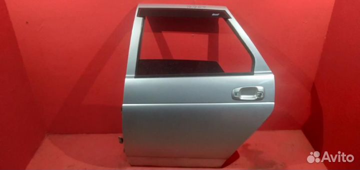 Приора дверь задняя левая серебристая