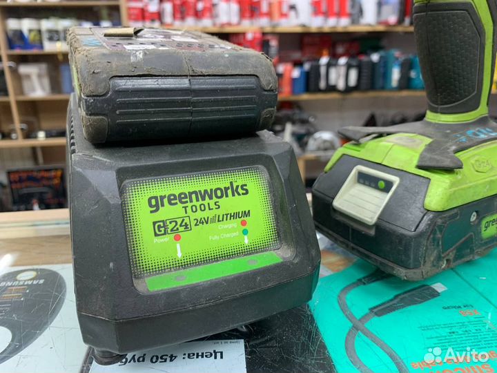 Винтоверт ударный бесщеточный G24 24V Greenworks G