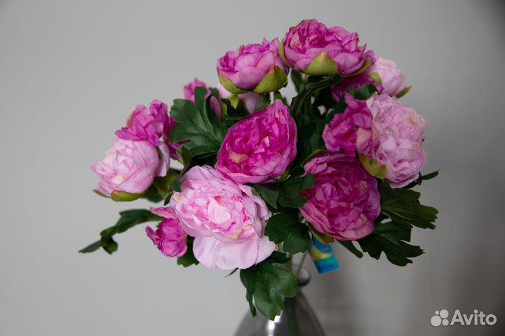 Букет искусственных пионов 42см