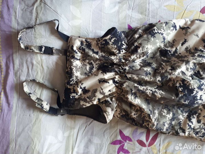 Костюм зимний куртка/полукомбинезон камуфляж р.64