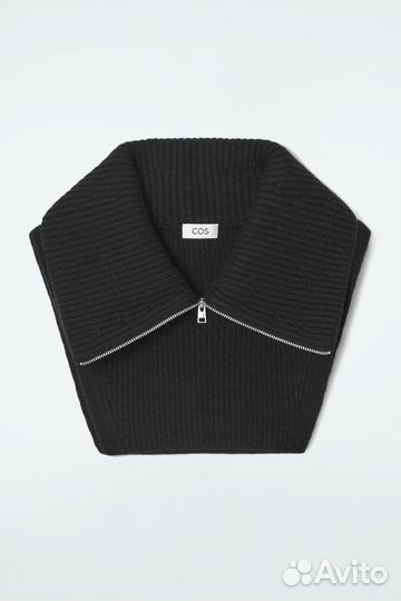 Ребристая трикотажная вставка из шерсти