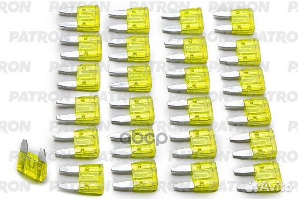 Предохранитель пласт.коробка 25шт mini Fuse 20A