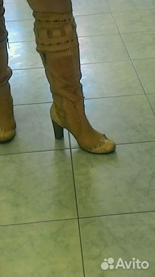 Сапоги нат кожа