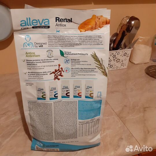 Корм для кошек Alleva care Renal Antiox