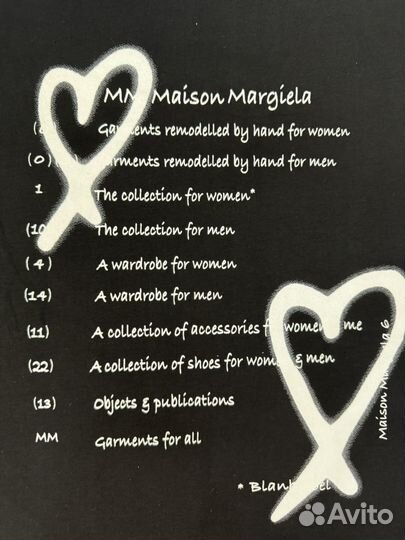 Maison margiela футболка черная