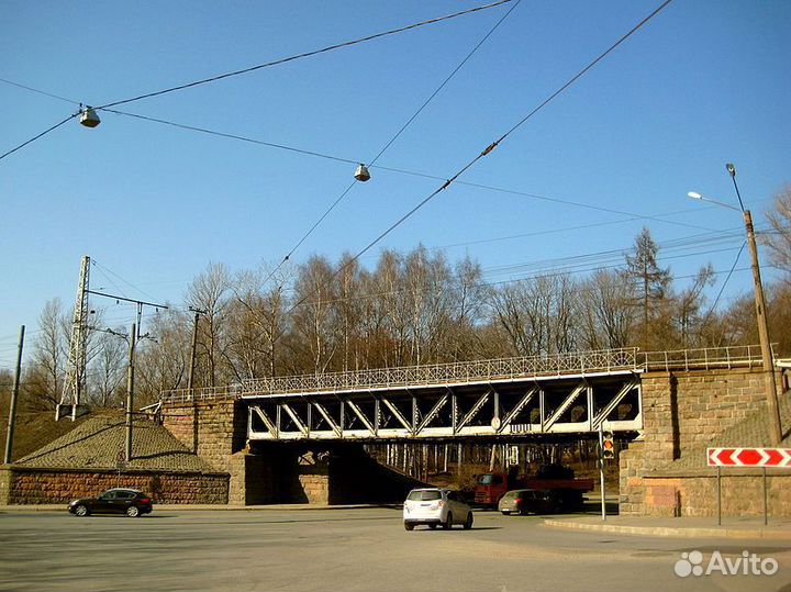 Железнодорожный мост H0 1/87, пластик, L 38,1 см