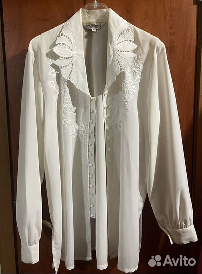 Винтажная рубашка бежевая