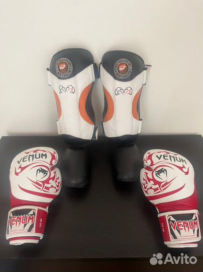 Защита голени Rival, перчатки venum 14 oz оригинал